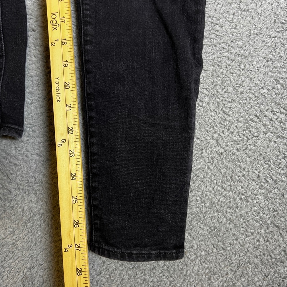 J Crew Toothpick Jeans Womens 31 Black Excellent Curvy Denim Office Casual - Picture 5 of 9
